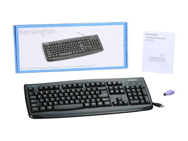 Kensington Pro Fit USB Washable Keyboard, Black (K64407US),17-3/4' Width