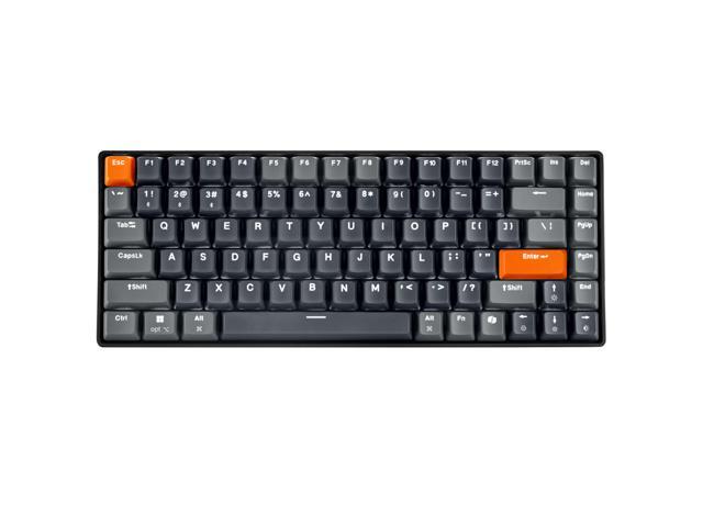 ADESSO EasyTouch 1000 Wired/Wireless/Bluetooth Multi-OS Illuminated Mechanical VIA Mini Keyboard with Copilot Ai Hotkey