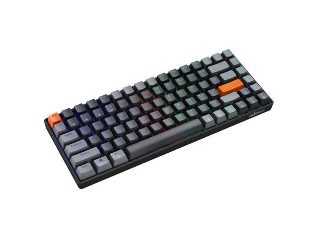 ADESSO EasyTouch 1000 Wired/Wireless/Bluetooth Multi-OS Illuminated Mechanical VIA Mini Keyboard with Copilot Ai Hotkey
