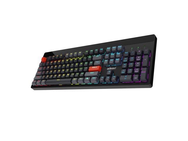 Adesso Wired/Wireless/Bluetooth Multi-OS Illuminated Mechanical VIA Desktop Keyboard With CoPilot Ai Hotkey - image 6
