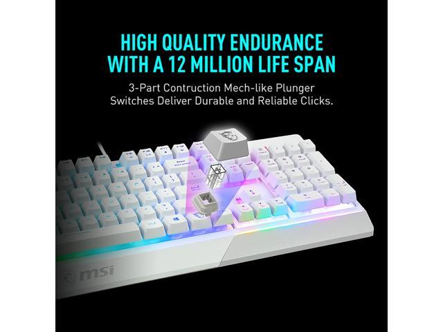 MSI Vigor GK30 Gaming Keyboard & GM11 Mouse Combo, RGB Gaming Set, Anti-Ghosting Keyboard, Ergonomic Gaming Mouse, PC Bundle