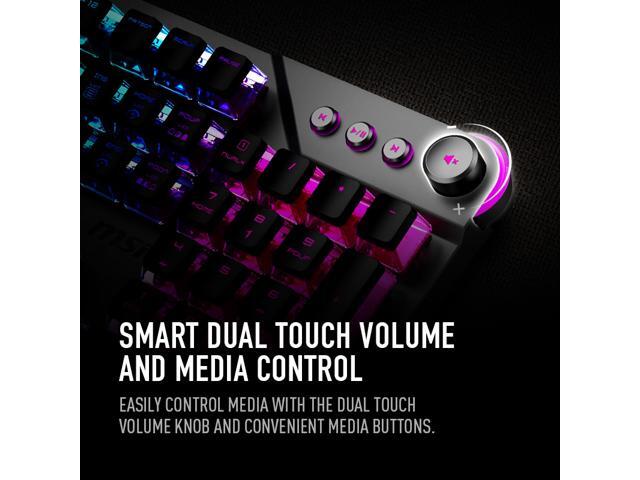 MSI Vigor GK71 Sonic AM Mechanical RGB Gaming Keyboard with MSI Sonic Blue Switches