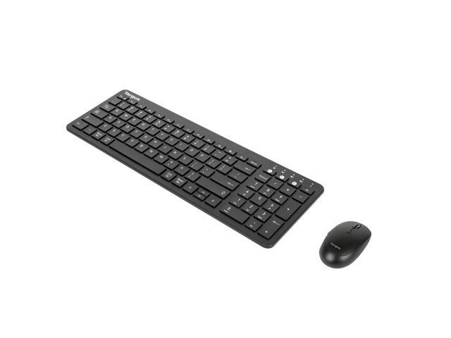 Targus AKM619AMUS Keyboard & Mouse - Wireless Bluetooth 5.1 Keyboard - Black - Wireless Bluetooth Mouse - Optical - 2400 dpi - 2 Button - Scroll...