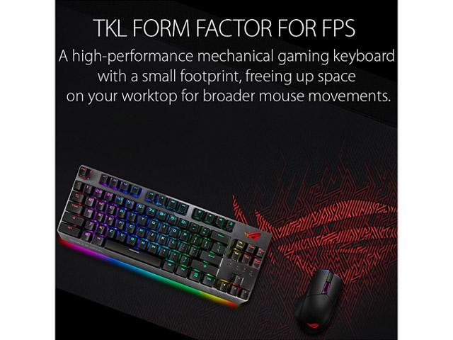 ASUS RGB Mechanical Gaming Keyboard - ROG Strix Scope TKL Cherry MX Brown Switches 2X Wider Ctrl Key for FPS Precision Gaming Keyboard for...