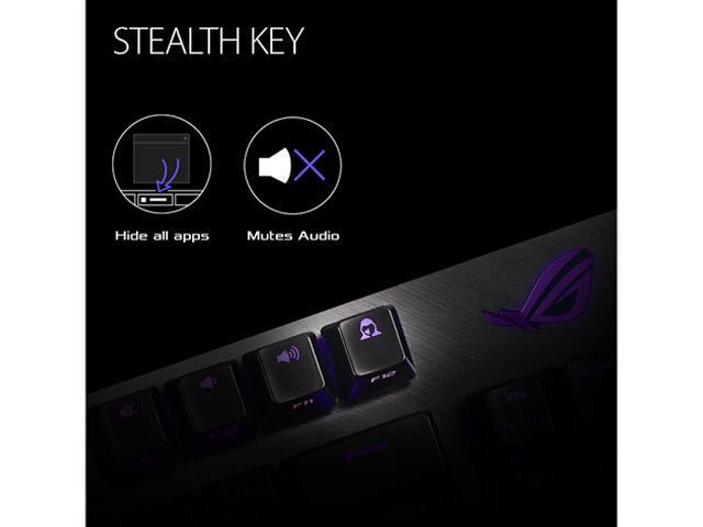 ASUS RGB Mechanical Gaming Keyboard - ROG Strix Scope TKL Cherry MX Brown Switches 2X Wider Ctrl Key for FPS Precision Gaming Keyboard for...