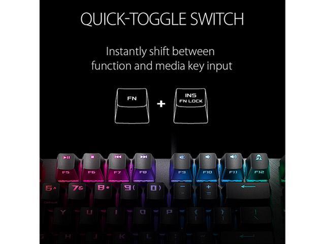 ASUS RGB Mechanical Gaming Keyboard - ROG Strix Scope TKL Cherry MX Brown Switches 2X Wider Ctrl Key for FPS Precision Gaming Keyboard for...
