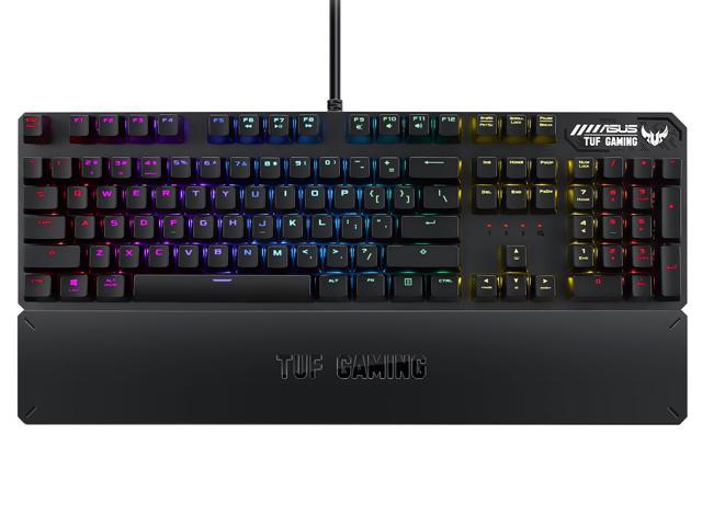 ASUS Mechanical PC Gaming Keyboard for PC - TUF K3 Programmable Onboard Memory Dedicated Media Controls, Aura Sync RGB Lighting Detachable.