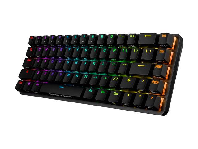 ASUS ROG Falchion Wireless 65% Mechanical Gaming Keyboard (68 Keys, Aura Sync RGB, Extended Battery Life, Interactive Touch Panel, PBT Keycaps,...