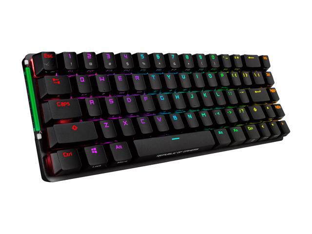 ASUS ROG Falchion Wireless 65% Mechanical Gaming Keyboard (68 Keys, Aura Sync RGB, Extended Battery Life, Interactive Touch Panel, PBT Keycaps,...