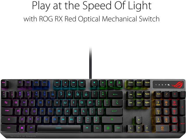 ASUS XA05 ROG Strix Scope RX/BL/US Mechanical Gaming Keyboard with ROG NX Blue Optical Mechanical Switches