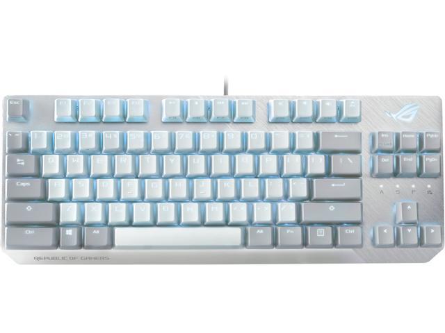 ASUS X806 ROG Strix Scope NX TKL Moonlight White Wired Mechanical RGB Gaming Keyboard with ROG NX Red Linear Switches