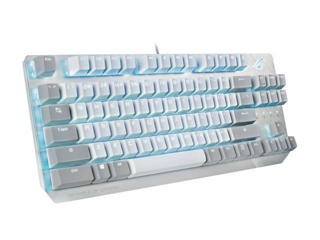 ASUS X806 ROG Strix Scope NX TKL Moonlight White Wired Mechanical RGB Gaming Keyboard with ROG NX Red Linear Switches