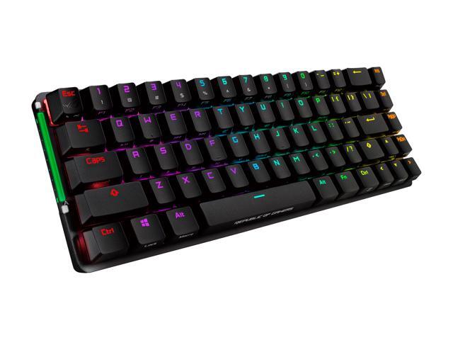 ASUS ROG Falchion NX 65% Wireless RGB Gaming Mechanical Keyboard ROG NX Blue Clicky Switches, PBT Doubleshot Keycaps, Wired / 2.4G Hz, Touch...