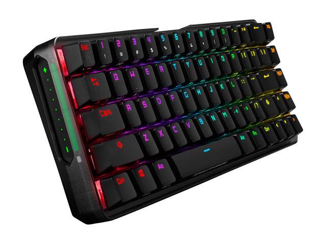 ASUS ROG Falchion NX 65% Wireless RGB Gaming Mechanical Keyboard ROG NX Blue Clicky Switches, PBT Doubleshot Keycaps, Wired / 2.4G Hz, Touch...