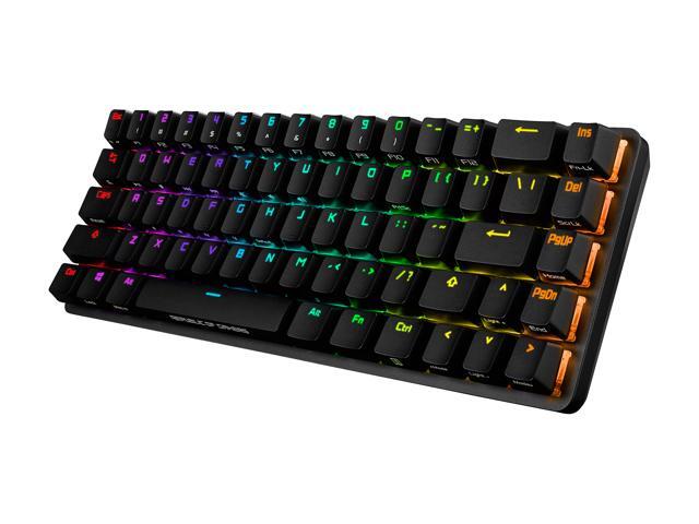 ASUS ROG Falchion NX 65% Wireless RGB Gaming Mechanical Keyboard ROG NX Blue Clicky Switches, PBT Doubleshot Keycaps, Wired / 2.4G Hz, Touch...