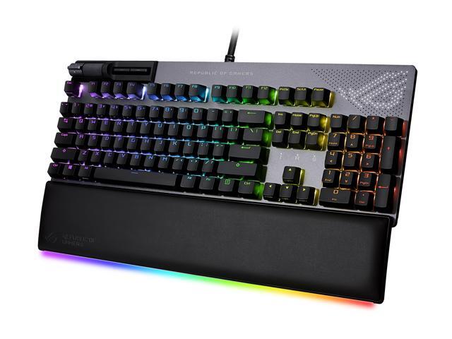 ASUS XA07 ROG Strix Flare II Animate 100% RGB Gaming Keyboard with Hot-swappable ROG NX Red Linear and Swift Switches