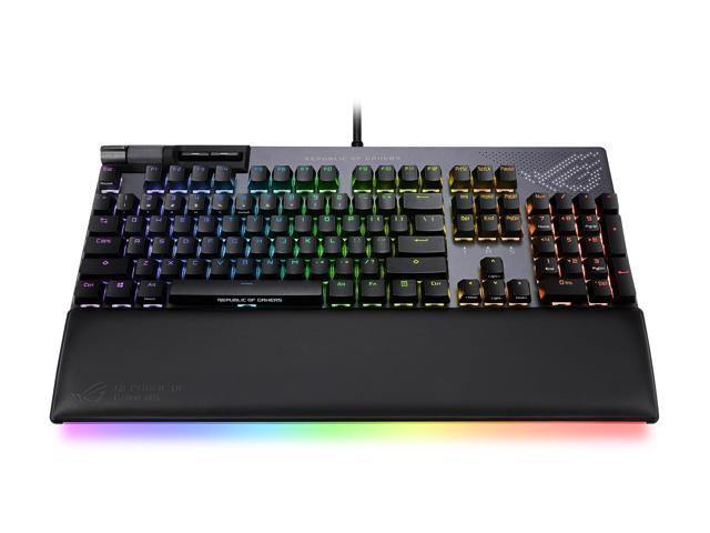 ASUS XA07 ROG Strix Flare II Animate 100% RGB Gaming Keyboard with Hot-swappable ROG NX Red Linear and Swift Switches
