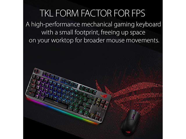 ASUS X802 ROG Strix Scope NX TKL 80% Gaming Keyboard with ROG NX Red Tactile Mechanical Switches
