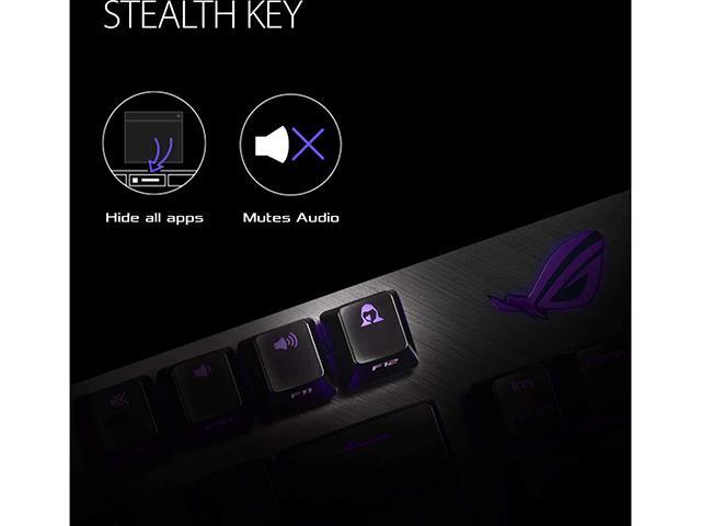 ASUS X802 ROG Strix Scope NX TKL 80% Gaming Keyboard with ROG NX Red Tactile Mechanical Switches