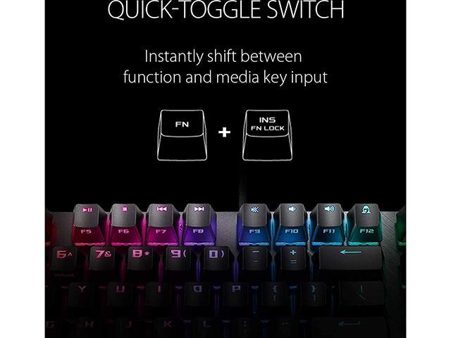 ASUS X802 ROG Strix Scope NX TKL 80% Gaming Keyboard with ROG NX Red Tactile Mechanical Switches