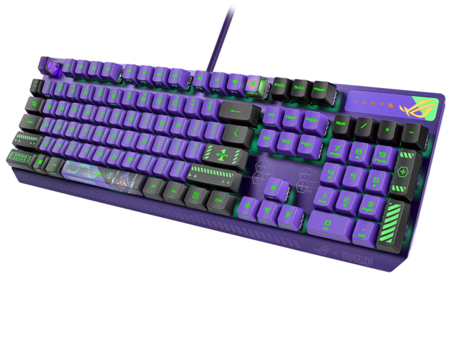 ASUS ROG Strix Scope RX EVA Edition, 100% RGB Gaming Keyboard, ROG RX Red Optical Mechanical Switches,IP57 Water Resistance,USB Passthrough,Wider...