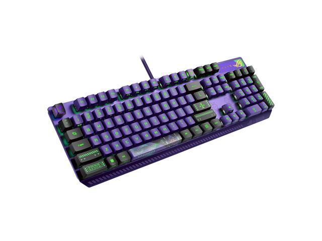 ASUS ROG Strix Scope RX EVA Edition, 100% RGB Gaming Keyboard, ROG RX Blue Optical Mechanical Switches,IP57 Water Resistance,USB Passthrough,Wider...