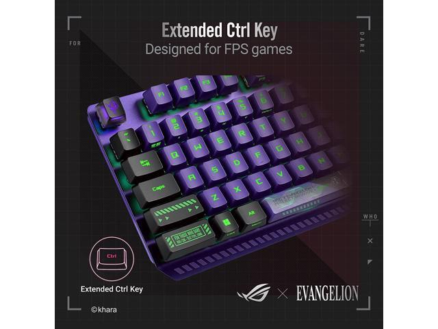 ASUS ROG Strix Scope RX EVA Edition, 100% RGB Gaming Keyboard, ROG RX Blue Optical Mechanical Switches,IP57 Water Resistance,USB Passthrough,Wider...