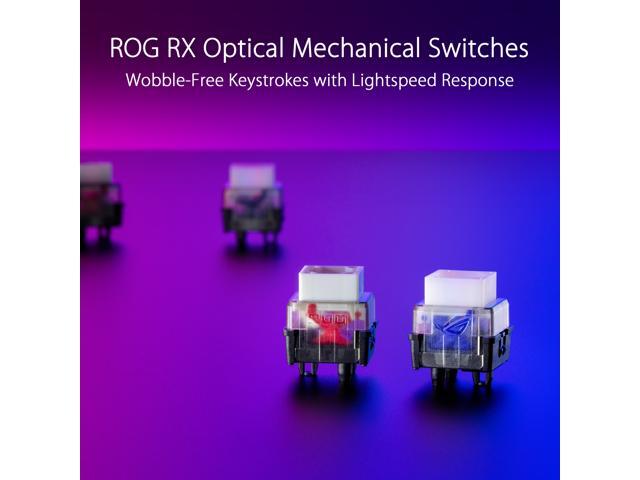 Asus ROG Strix Scope RX TKL Wireless Deluxe, 80% Gaming Keyboard, Tri-mode connectivity (2.4GHz RF, Bluetooth, Wired), ROG RX Blue Optical...