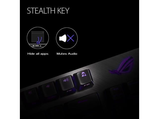 ASUS ROG Strix Scope TKL Deluxe Cherry MX Red Switches wired mechanical RGB Gaming Keyboard, aluminum frame, ergonomic wrist rest, and Aura Sync...