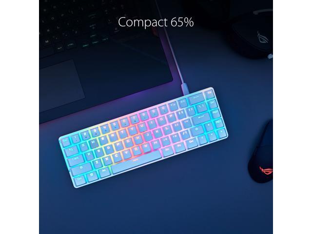 ASUS ROG Falchion Ace 65% RGB Compact Mechanical Gaming Keyboard, Lubed ROG NX Brown Switches & Stabilizers, Sound-Dampening Foam, PBT Keycaps,...