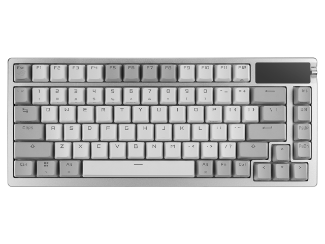 ASUS - ROG Azoth 75% Wireless Mechanical Gaming Keyboard with Hot-Swappable ROG NX Snow Switches and OLED Display - White - image 3