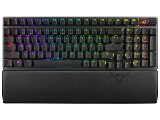 ASUS ROG Strix Scope II 96 Wireless Gaming Keyboard, Tri-Mode Connection, Dampening Foam & Switch-Dampening Pads, Hot-Swappable Pre-lubed ROG NX...