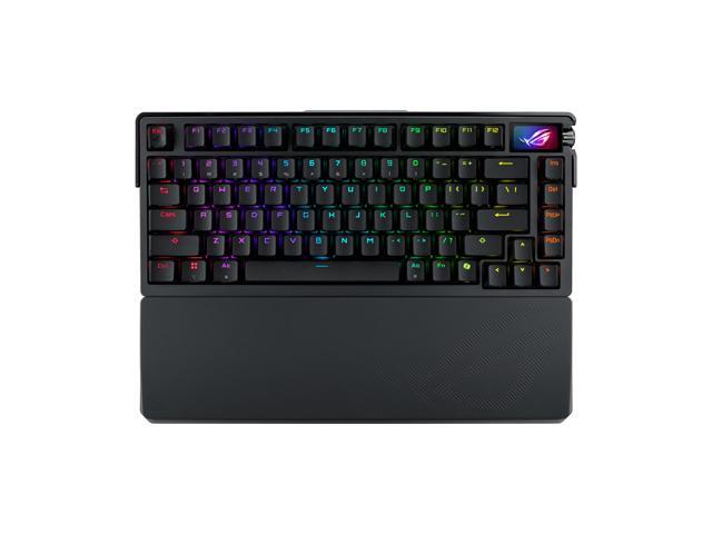 ASUS - ROG Azoth Extreme 75% Wireless Mechanical Gaming Keyboard with ROG NX Snow Linear Switches and Color OLED Touchscreen - Black - image 3