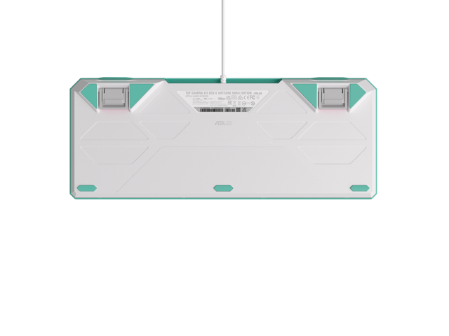 ASUS - TUF Gaming K3 Gen II 96% Wired Optical-Mechanical RGB Gaming Keyboard - Hatsune Miku Edition - image 7
