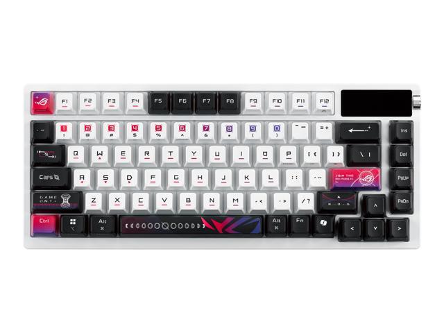 ASUS - ROG Azoth X 75% Wireless Mechanical RGB Gaming Keyboard with Hot-Swappable ROG NX Snow Switches - White - image 7