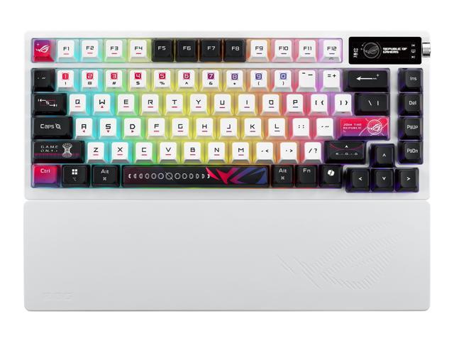 ASUS - ROG Azoth X 75% Wireless Mechanical RGB Gaming Keyboard with Hot-Swappable ROG NX Snow Switches - White - image 3