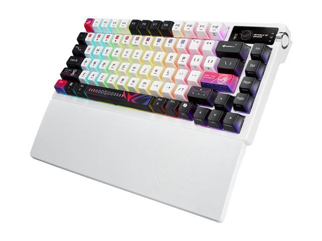 ASUS - ROG Azoth X 75% Wireless Mechanical RGB Gaming Keyboard with Hot-Swappable ROG NX Snow Switches - White - image 9