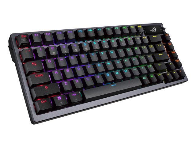 ASUS ROG Azoth 75 Wireless DIY Custom Gaming Keyboard - OLED display, Hot-Swappable Pre-lubed ROG NX Storm Switches & Keyboard Stabilizers, PBT...