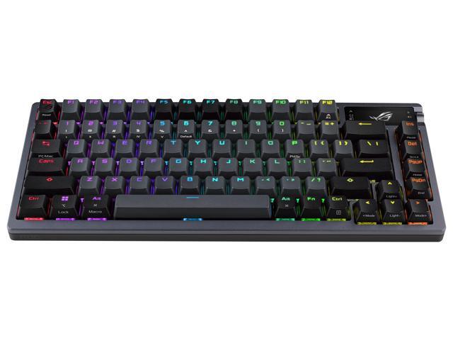 ASUS ROG Azoth 75 Wireless DIY Custom Gaming Keyboard - OLED display, Hot-Swappable Pre-lubed ROG NX Storm Switches & Keyboard Stabilizers, PBT...