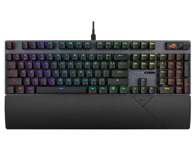 ASUS ROG Strix Scope II X Wired USB Mechanical Gaming Keyboard - 100% Full-Size, Hot Swappable Pre-lubed ROG NX Storm V2 Clicky Switches, PBT...