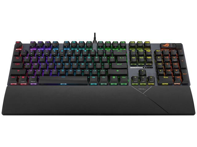 ASUS ROG Strix Scope II X Wired USB Mechanical Gaming Keyboard - 100% Full-Size, Hot Swappable Pre-lubed ROG NX Storm V2 Clicky Switches, PBT...