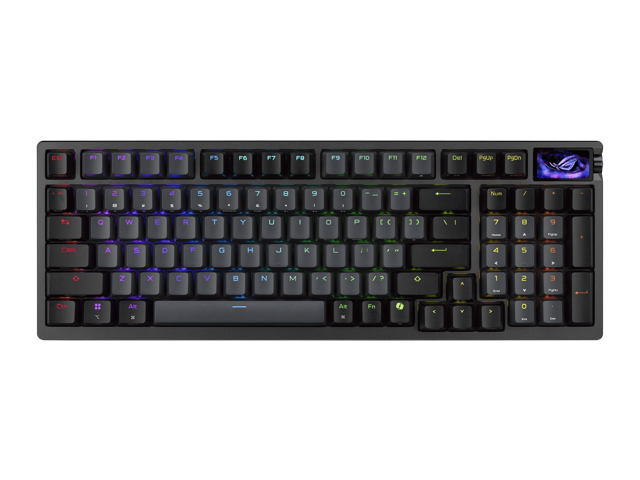 ASUS - ROG Azoth 96% Wireless Magnetic Hall Effect RGB Gaming Keyboard with Hot-Swappable ROG HFX V2 Switches - Black - image 4