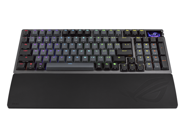 ASUS - ROG Azoth 96% Wireless Magnetic Hall Effect RGB Gaming Keyboard with Hot-Swappable ROG HFX V2 Switches - Black - image 9