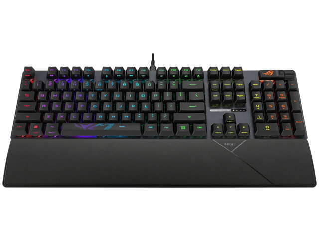 ASUS ROG Strix Scope II RX Gaming Keyboard - IP57-rated, Dampening Foam, Pre-lubed ROG RX Red Optical Switches, ABS Keycaps, multi-function...