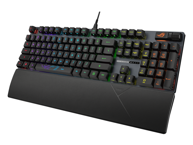 ASUS ROG Strix Scope II RX Gaming Keyboard - IP57-rated, Dampening Foam, Pre-lubed ROG RX Red Optical Switches, ABS Keycaps, multi-function...