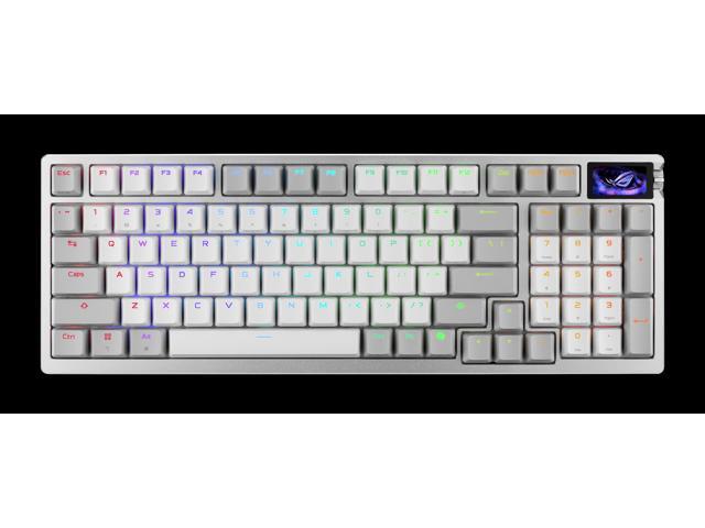 ASUS - ROG Azoth 96% Wireless Magnetic Hall Effect RGB Gaming Keyboard with Hot-Swappable ROG HFX V2 Switches - White - image 6