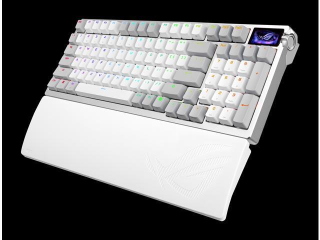 ASUS - ROG Azoth 96% Wireless Magnetic Hall Effect RGB Gaming Keyboard with Hot-Swappable ROG HFX V2 Switches - White - image 9