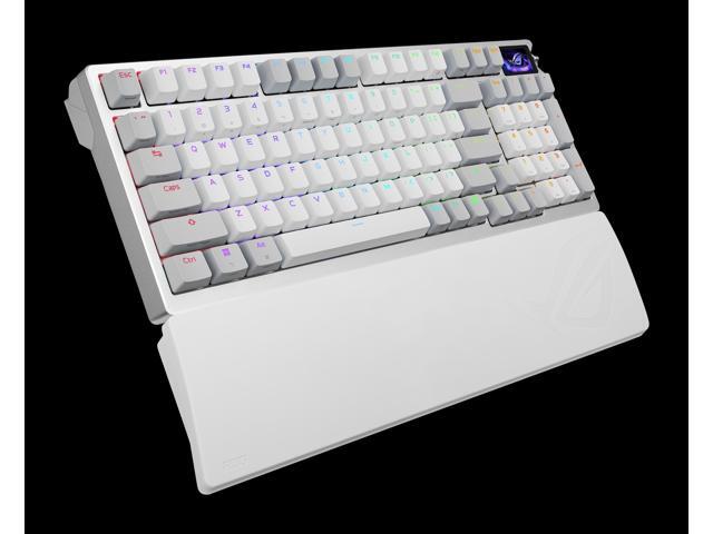 ASUS - ROG Azoth 96% Wireless Magnetic Hall Effect RGB Gaming Keyboard with Hot-Swappable ROG HFX V2 Switches - White - image 10