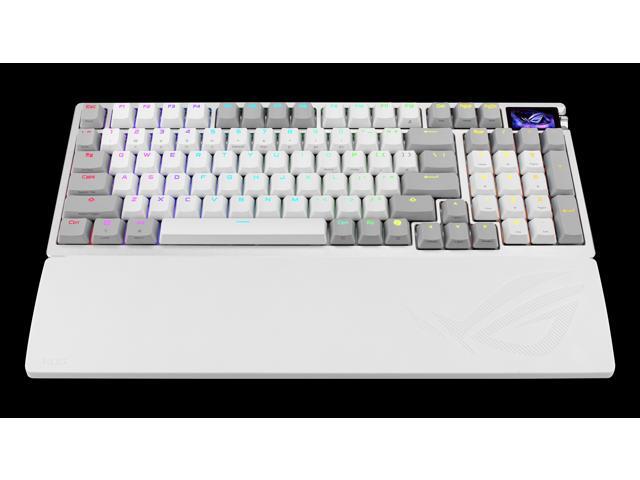ASUS - ROG Azoth 96% Wireless Magnetic Hall Effect RGB Gaming Keyboard with Hot-Swappable ROG HFX V2 Switches - White - image 11