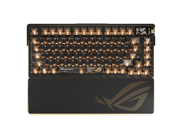 ASUS ROG 20th Edition Azoth Extreme - Wireless Mechanical Gaming Keyboard - 75% TKL, ROG NX Snow V2 Linear Switch, Aluminum Chassis, Carbon Fiber,.